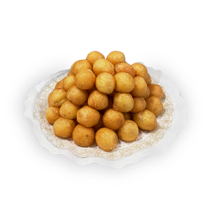 Buñuelos tradicionales dorados, crujientes por fuera y tiernos por dentro, elaborados en la Pastelería Formentor.